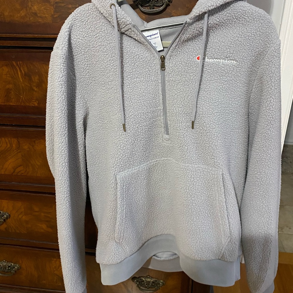 Fuzzy champion half zip